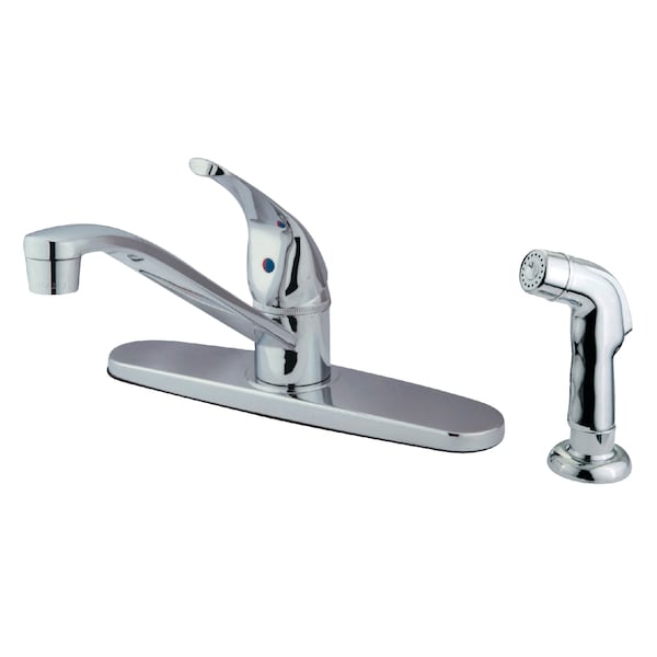8" Centerset Kitchen Faucet, Chrome